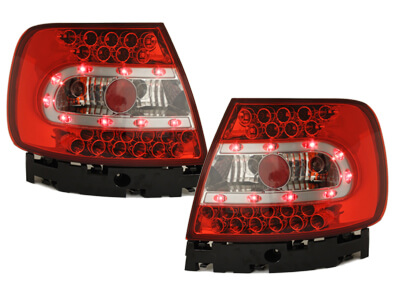 Focos Faros traseros LED Audi A4 B5 Lim. 95-01 rojo/cristal
