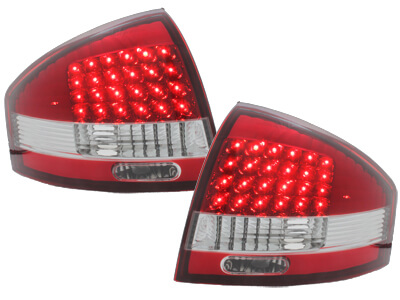 Focos Faros traseros LED Audi A6 97-04 rojo/cristal
