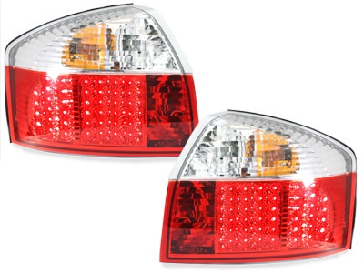 Focos Faros traseros LED Audi A4 8E Lim. 01-04 rojo/cristal