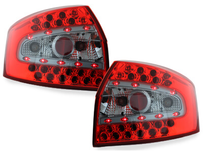 Focos Faros traseros LED Audi A4 8E Lim. 01-04 rojo/cristal