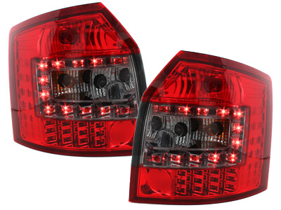 Focos Faros traseros LED Audi A4 B6 8E Avant 01-04 rojo/ahumado