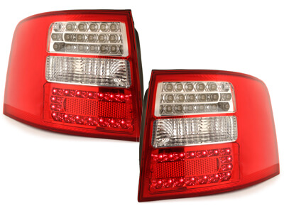 Focos Faros traseros LED Audi A6 Avant 4B 12.97-01.05 rojo/tran
