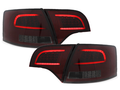 Focos Faros traseros LED Audi A4 Avant B7 04-08 rojo/ ahumado