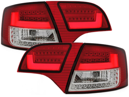 Focos Faros traseros LITEC Audi A4 Avant B7 04-08 rojo/cristal