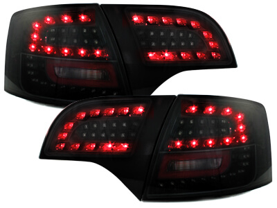 LITEC Focos Faros traseros LED Audi A4 Avant B7 04-08 negro/ahu