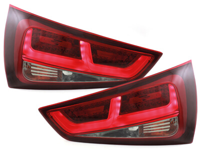 DECTANE Focos Faros traseros LED Audi A1 2011+ rojo/ahumado