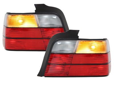 Focos Faros traseros BMW E36 Lim. 92-98 rojo/transparente