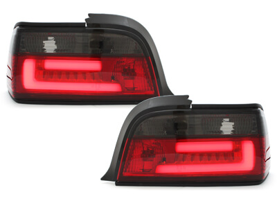 Focos Faros traseros LED BMW E36 Coupe 92-98 rojo/ahumado