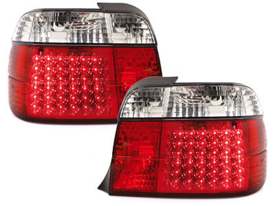 Focos Faros traseros LED BMW E36 Compact 92-98 rojo/cristal