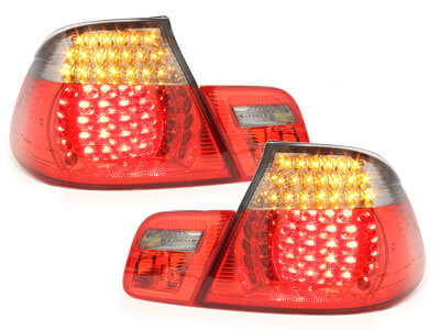 Focos Faros traseros LED BMW E46 Cabrio 00-05 rojo/ahumado 4 pie