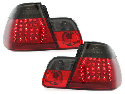 Focos Faros traseros LED BMW E46 Lim. 98-01 rojo/ahumado 4 pieza