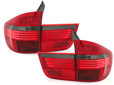 Focos Faros traseros LED BMW X5 06-10 rojo/ahumado