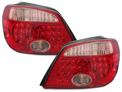 Focos Faros traseros LED Mitsubishi Outlander 05-06 rojo/cristal