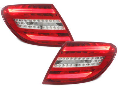 Focos Faros traseros LED Mercedes Benz C W204 07+ cristal