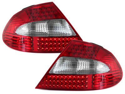 Focos Faros traseros LED Mercedes Benz CLK W209 05-10 rojo/crist
