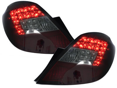 Focos Faros traseros LED Opel Corsa D 06-10 5P rojo/ahumado