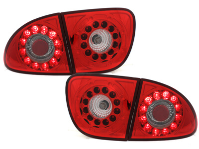 Focos Faros traseros LED Seat Leon 99-05 rojo/cristal