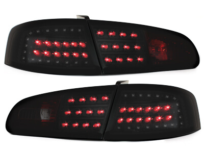 LITEC Focos Faros traseros LED Seat Ibiza 6L 02.02-08 negro/ahum