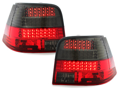 Focos Faros traseros LED VW Golf IV 97-04 rojo/ahumado intermite