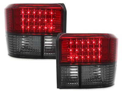 Focos Faros traseros LED VW T4 90-03 ahumado/rojo