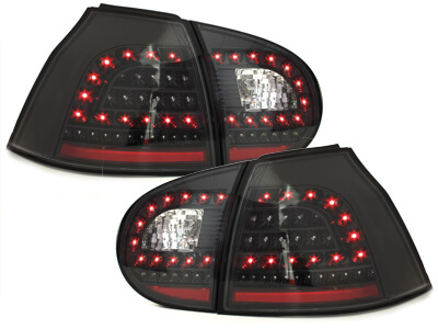 LITEC Focos Faros traseros LED VW Golf V 5 03-09 negro