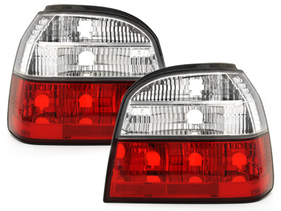 Focos Faros traseros VW Golf III 91-98 rojo/cristal