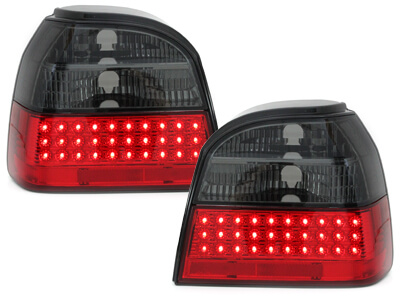 Focos Faros traseros LED VW Golf III 91-98 rojo/ahumado