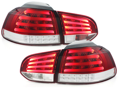 Focos Faros traseros LED VW Golf VI intermitente LED rojo/crista