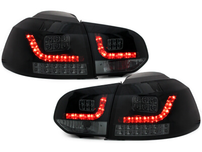 Focos Faros traseros LED VW Golf VI intermitente LED negro/ahuma