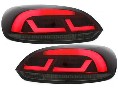 LITEC Focos Faros traseros LED VW SCIROCCO III 08-10 rojo/ahumado con intermitentes dinamicos