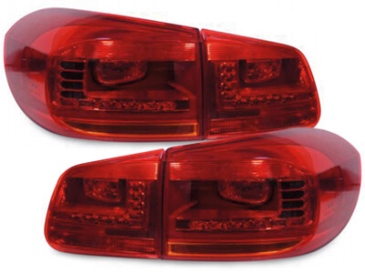 Focos Faros traseros LED VW Tiguan 2011+ rojo/transparente