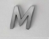 Logo letra M para pegar en el coche