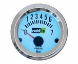 Reloj de presion de aceite plateado Raid hp