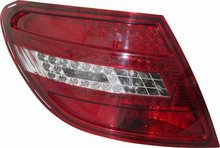 Focos traseros de LEDs para Mercedes Clase C W204 Sedan 2/07- Rojos/Claros
