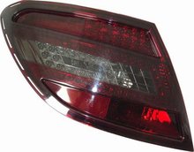 Focos traseros de LEDs para Mercedes Clase C W204 Sedan 2/07- Rojos/Ahumados