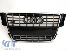 Parrilla Frontal Audi A5 Look S5 2007-Edicion Negro con PDC