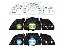 Lamina plasma optico del cuadro de vehiculo-Set para Opel Astra F / Vectra A