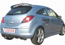 Difusor Deportivo Parachoques Trasero Lester para Opel Corsa D 3/5 puertas
