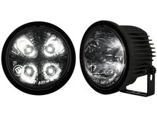 Kit de Luz diurna universal de 4 LEDs de alta intensidad O90 / 71mm negras