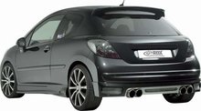 Spoiler parachoques trasero para Peugeot 207 06- excl. SW (ABS)