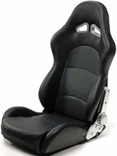 Asiento deportivo Baquet Tipo Pro negro PVC