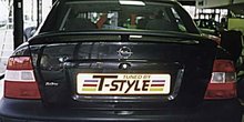 Aleron deportivo para Opel Vectra B Sed 9/95-