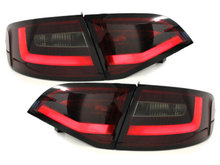 LITEC Focos Faros traseros LED Audi A4 B8 8K Avant 09-12 rojo/ahumado