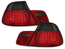 Focos Faros traseros LED BMW E46 Coupe 98-03 rojo/ahumado 4 piez