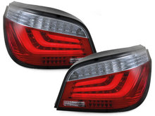 Focos Faros traseros LED-Lightbar BMW E60 07-09 rojo/ahumado