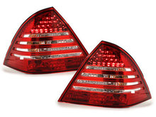 Focos Faros traseros LED Mercedes Benz W203 clase C 00-04 rojo/c