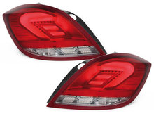 Focos Faros traseros carDNA Opel Astra H LIGHTBAR plata/rojo