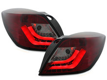 Focos Faros traseros carDNA Opel Astra H GTC LIGHTBAR rojo/ahum