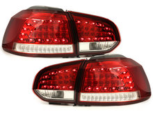 LITEC Focos Faros traseros LED VW Golf VI intermitente LED rojo/
