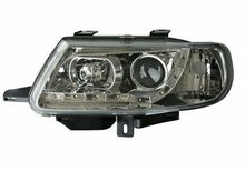 Focos delanteros luz diurna de LEDs look Audi para Citroen Saxo